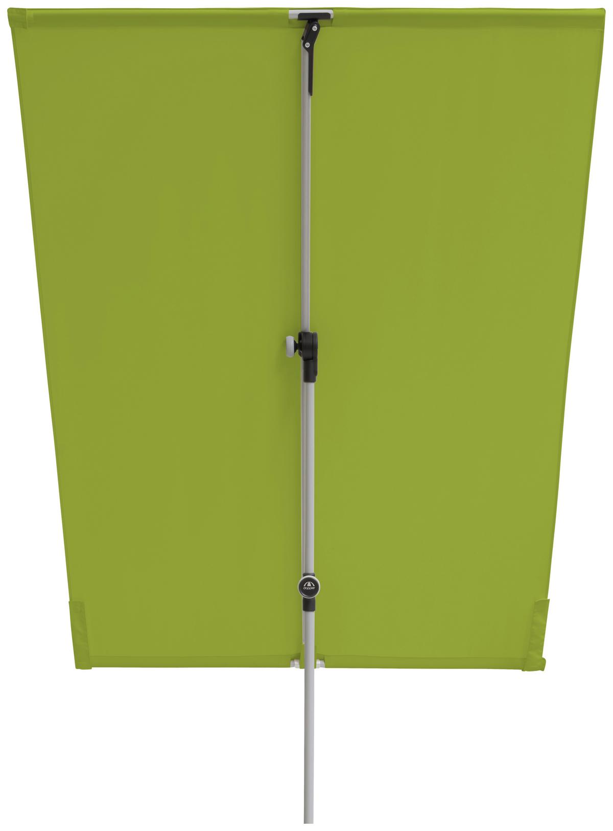 Sonnenschirm Active Balkonblende Grün ca.180x130cm - Alufarben/Grün, Design, Textil/Metall (180/130cm) - KNIRPS