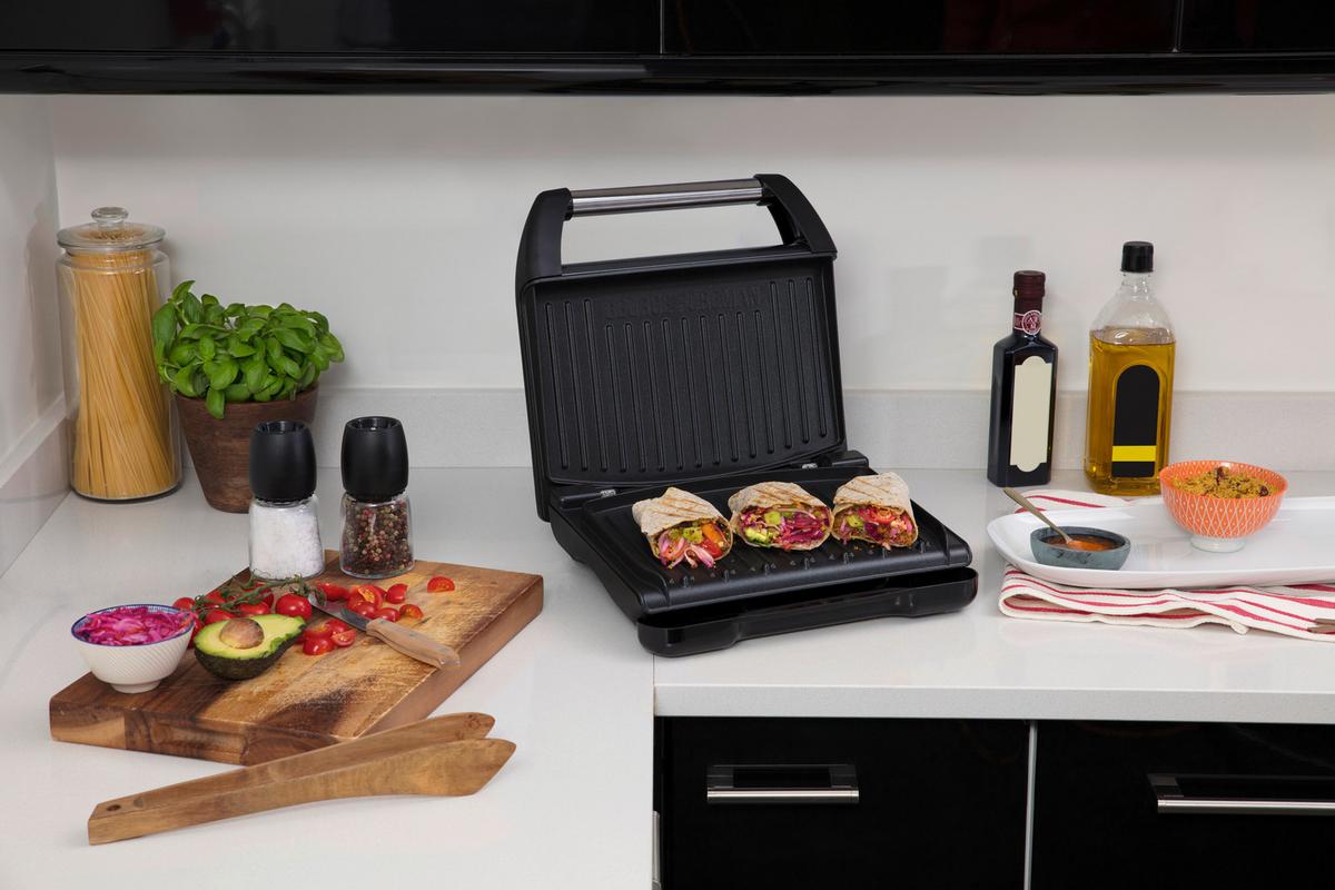Kontaktgrill George Foreman Grill - fekete/piros, Modern, fém (35,6/14/37,8cm)