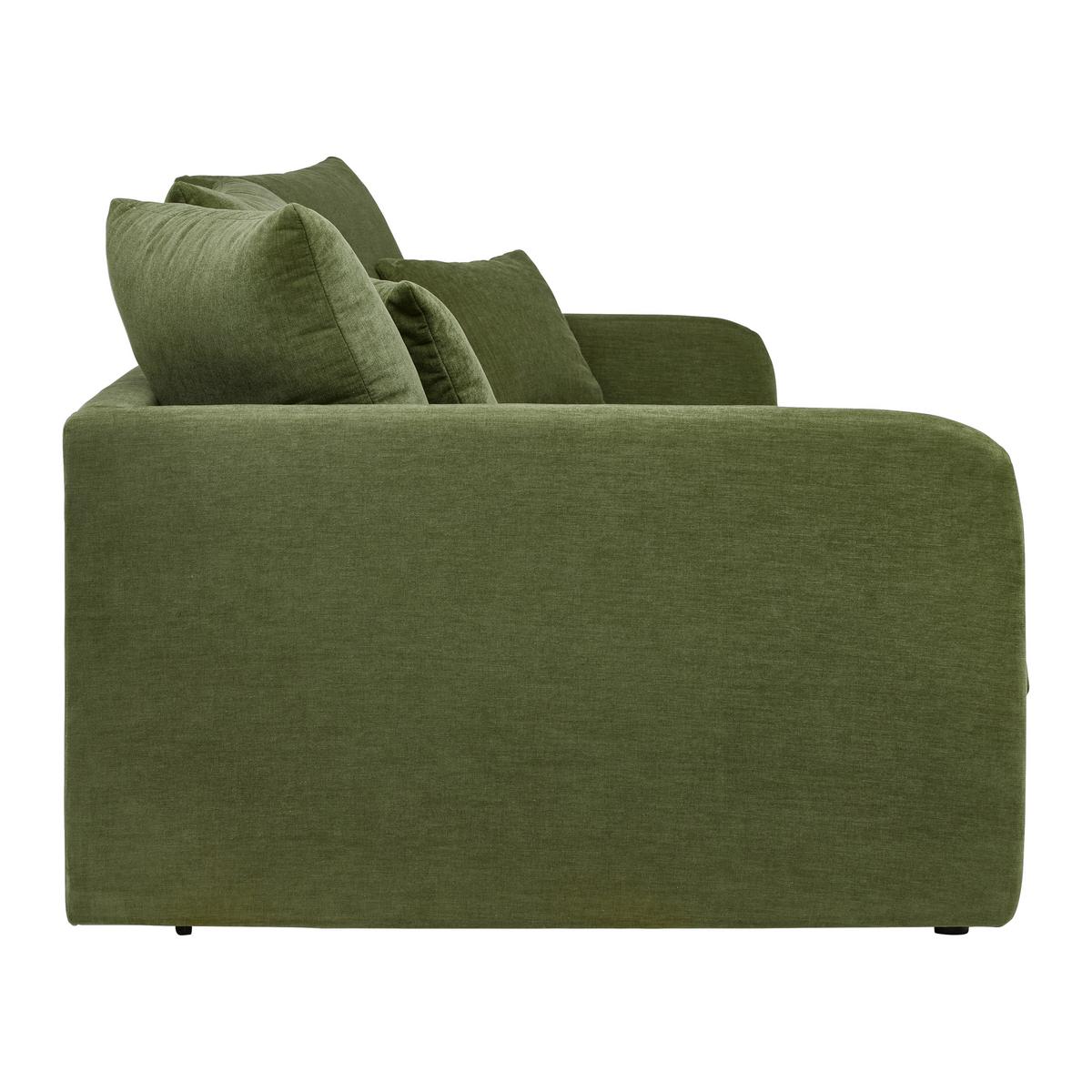 BIGSOFA ALABAMA - Dunkelgrün, MODERN, Holz/Holzwerkstoff (255/90/135cm) - Mömax