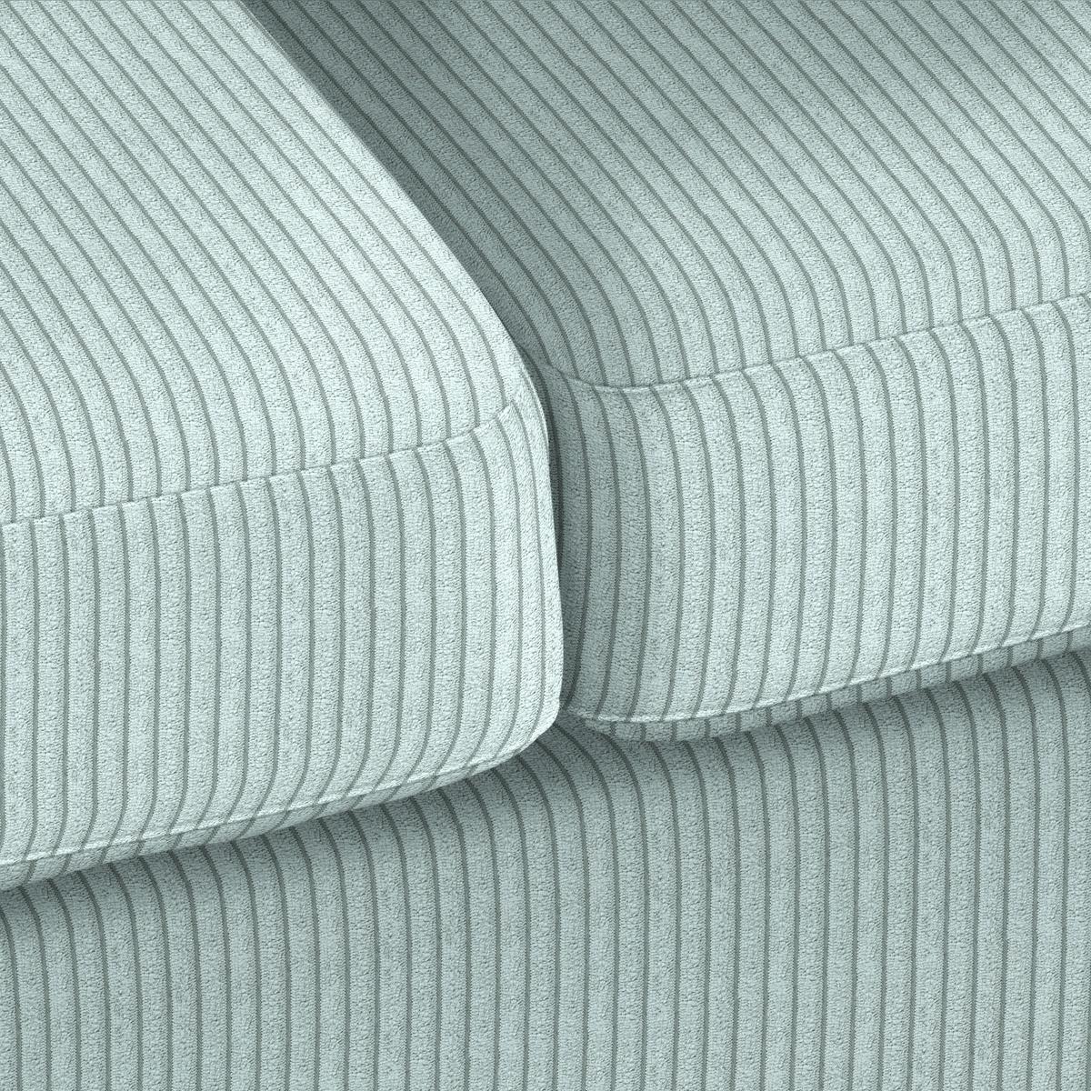 2-Sitzer-Sofa Devado Hellblau Cord - Naturfarben/Hellblau, Holz/Textil (190/70-85/95cm) - Mömax