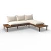 LOUNGEGRUPP DONA - teakfärg/ekfärgad, Modern, trä/textil (213/68/71cm) - Bessagi Garden
