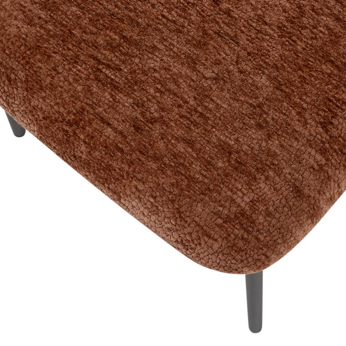Stuhl-Set Kjeld 2er-Set Braun - Schwarz/Braun, MODERN, Textil/Metall (47/79/53cm) - Livetastic
