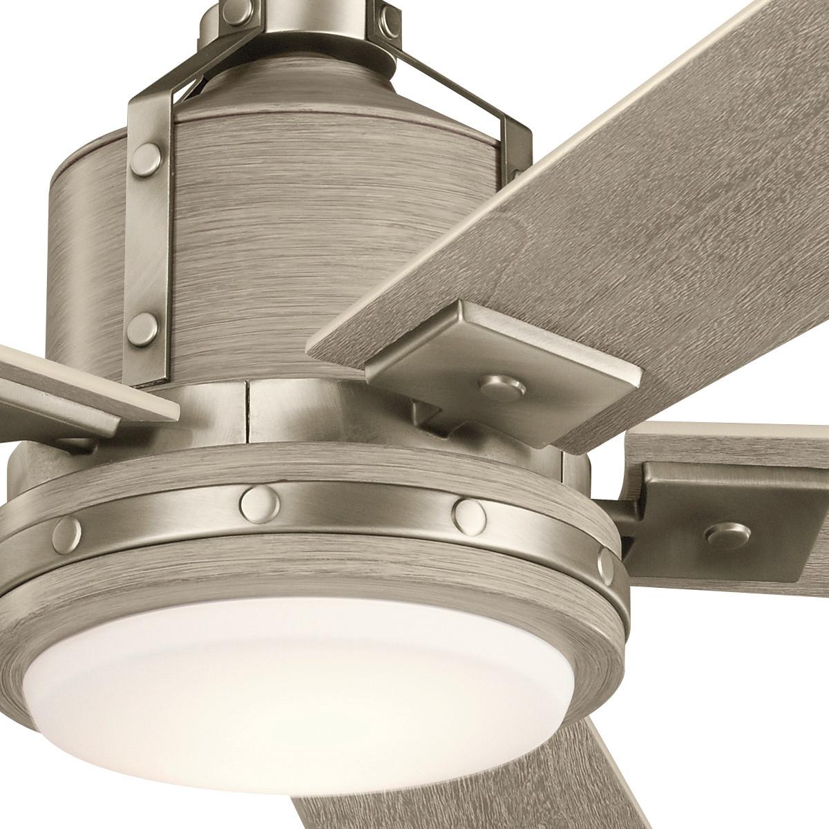 Stropni Ventilator Klf-Colerne-52-Bn - boje oraha/boje nikla, Basics, staklo/drvo (132/43cm)