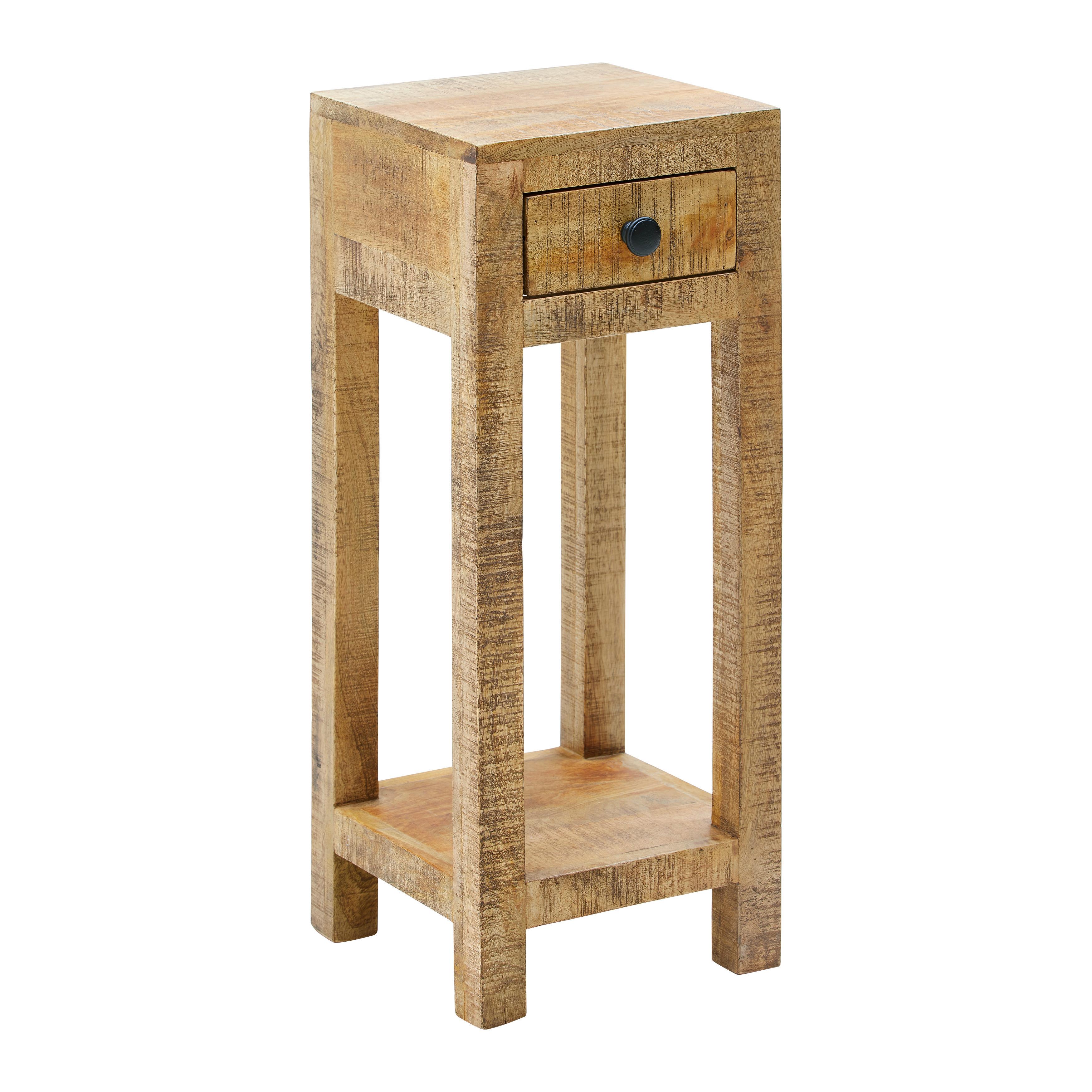Blumentisch in Naturfarben - Naturfarben, Natur, Holz (30/75/30cm) - Zandiara