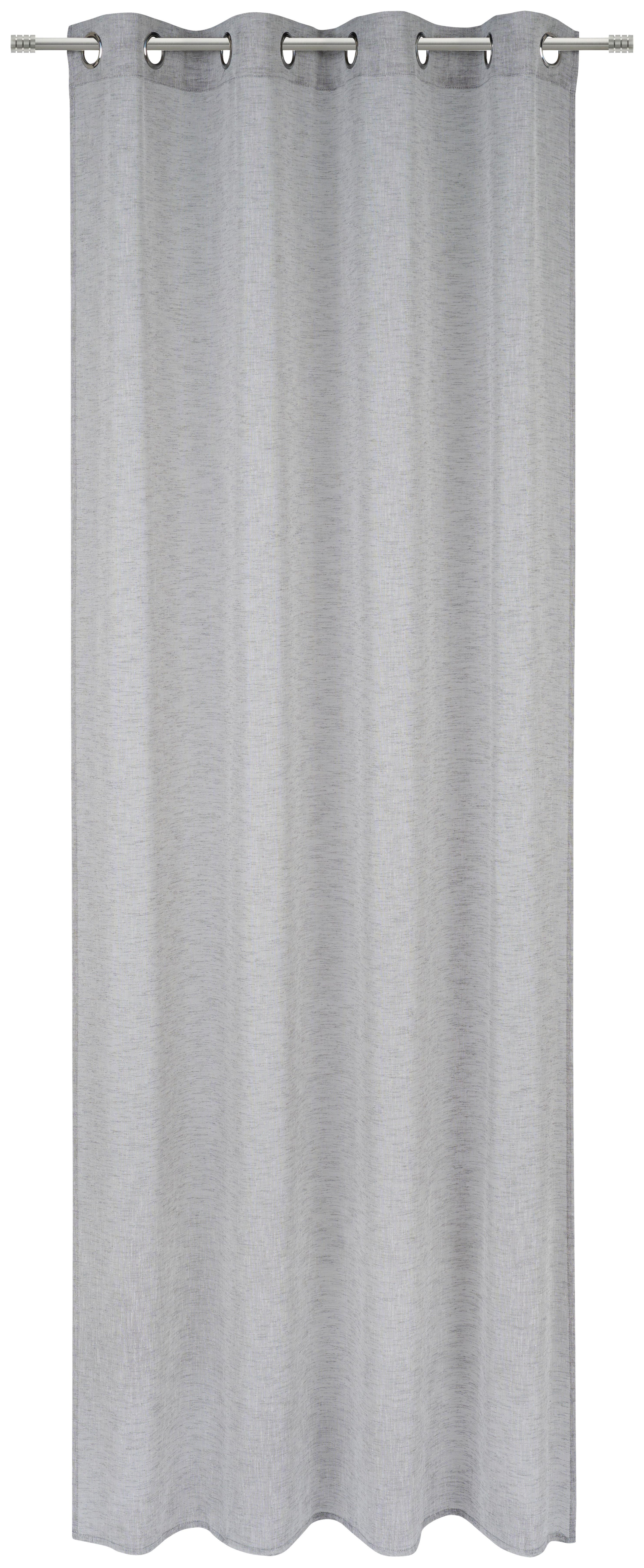 ZASŁONA NA PRZELOTKACH HENRY - szary, Basics, tkanina (140/245cm) - Esposa