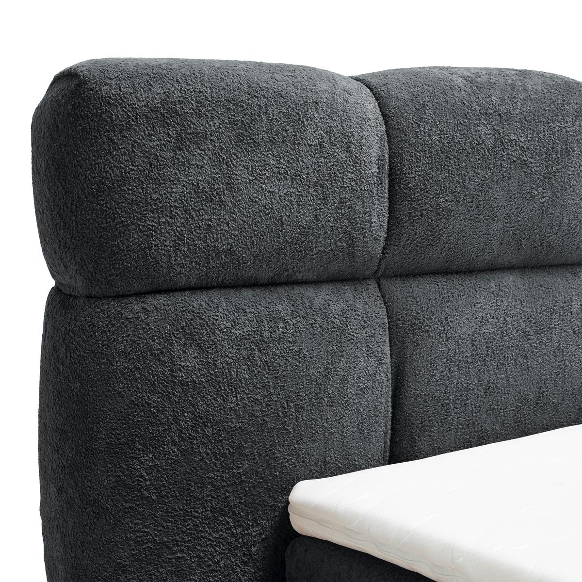 Polsterbett Monte Schwarz Ca. 140x200cm - Schwarz, Konventionell, Kunststoff/Textil (140/200cm) - Based