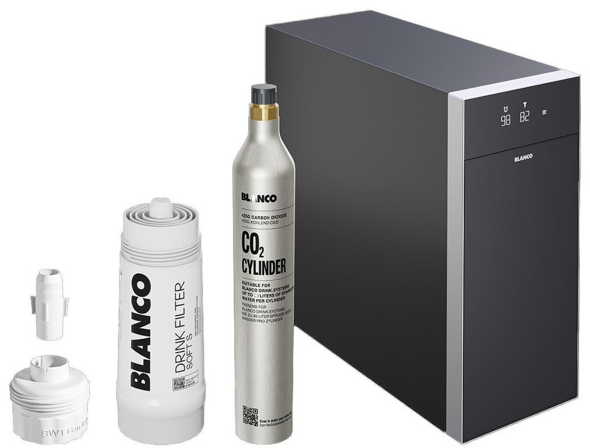 Wassersprudler 527660 527660 - Schwarz, MODERN, Metall (53/44/20cm) - Blanco