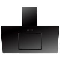 Kuhinjska Napa Svea, 90cm - črna, Trend, kovina/steklo (90/73,9-111,9/36cm) - Respekta