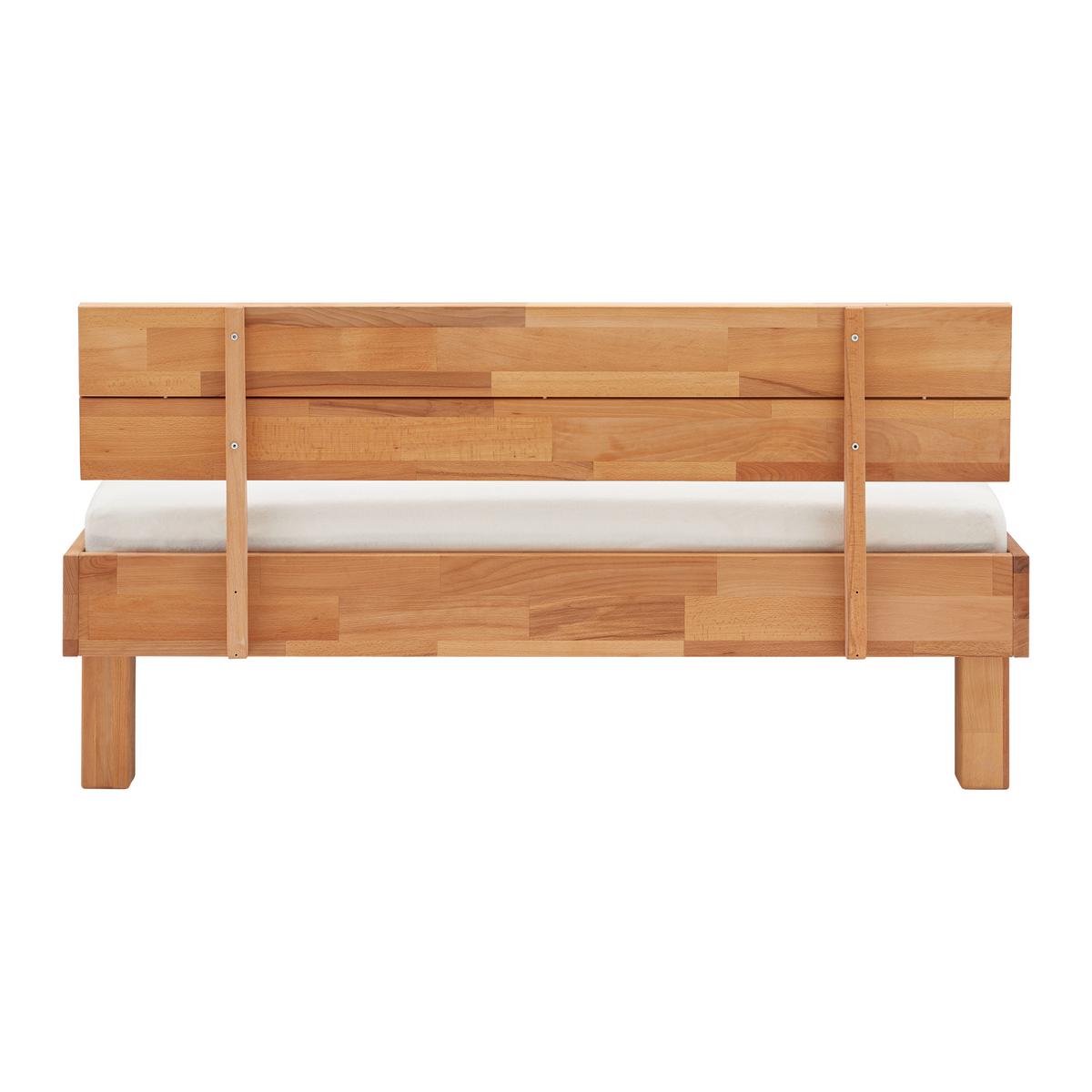 Bett aus Massiv Holz ca. 140x200cm - Naturfarben, KONVENTIONELL, Holz (140/200cm) - ecoTree