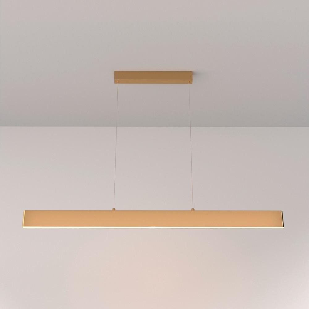 Hängeleuchte Step Goldfarben max. 30 Watt - Goldfarben, Basics, Metall (118,5/4/8cm) - MAYTONI