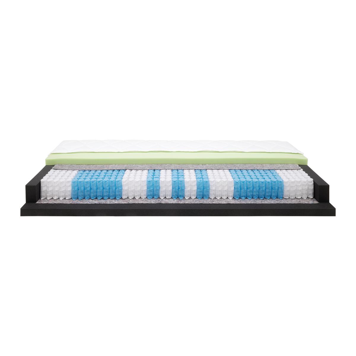 Ležišče Z Žepkastim Vzmetenjem Komfort 1000, 90x200 - bela, tekstil (90/200cm) - Premium Living
