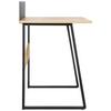 BUREAU MICK - Zwart/Eikenhout Artisan, Modern, Houtcomposiet/Metaal (110/60/75-91cm) - Bessagi Home