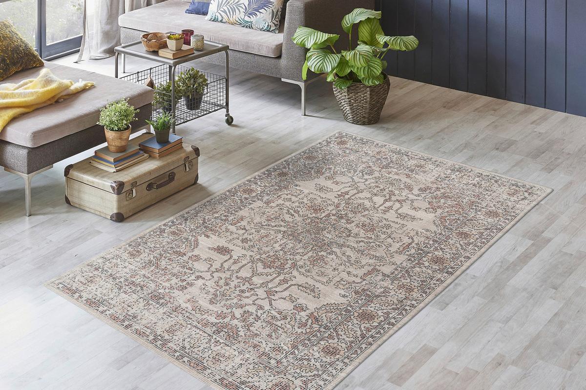 Vintage-teppich Percy 300 - Beige, Konventionell, Textil (120/170cm) - Kayoom