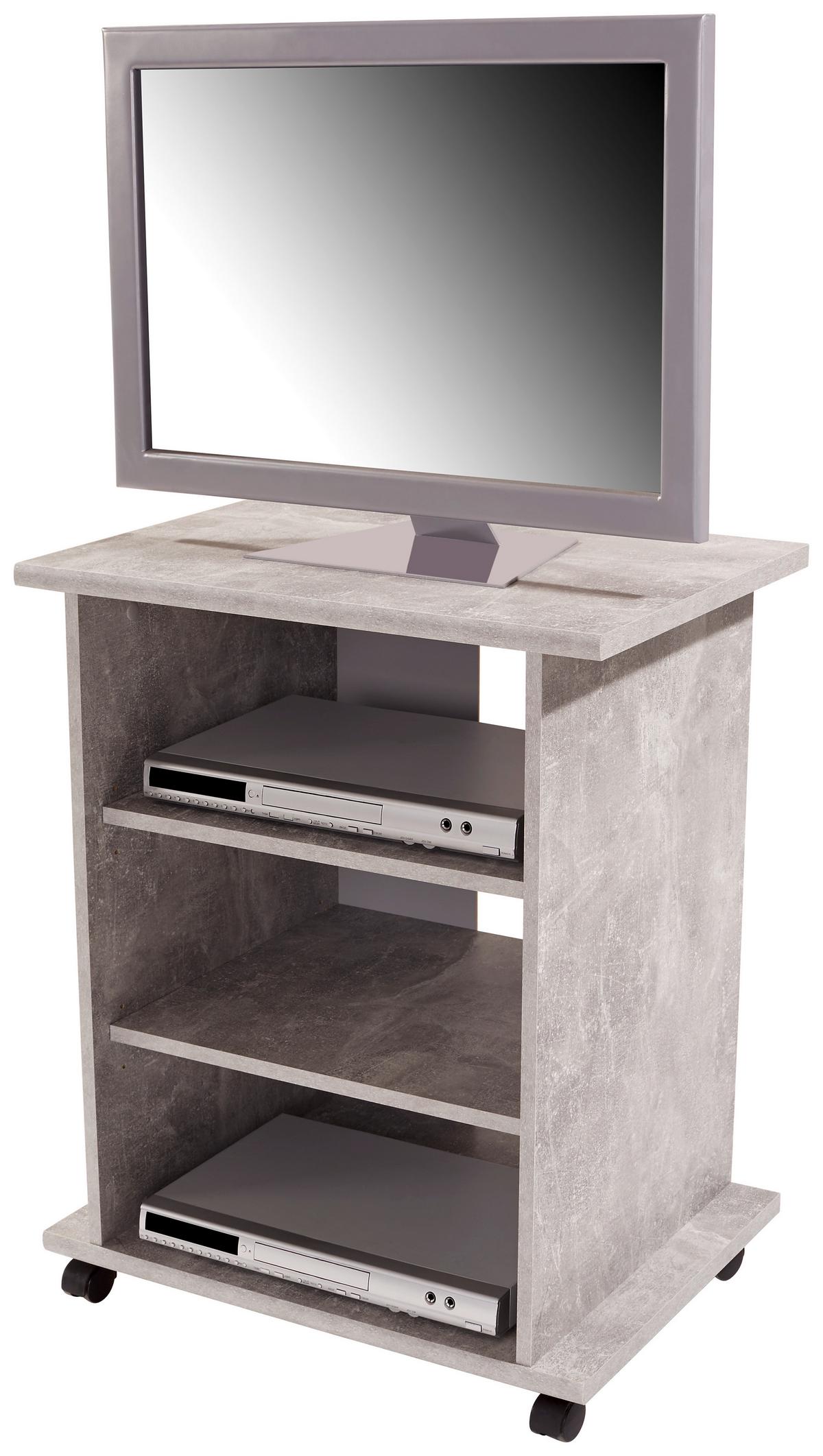 Masă pentru televizor Jürgen - gri, Modern, material pe bază de lemn (65/76/40cm) - Based