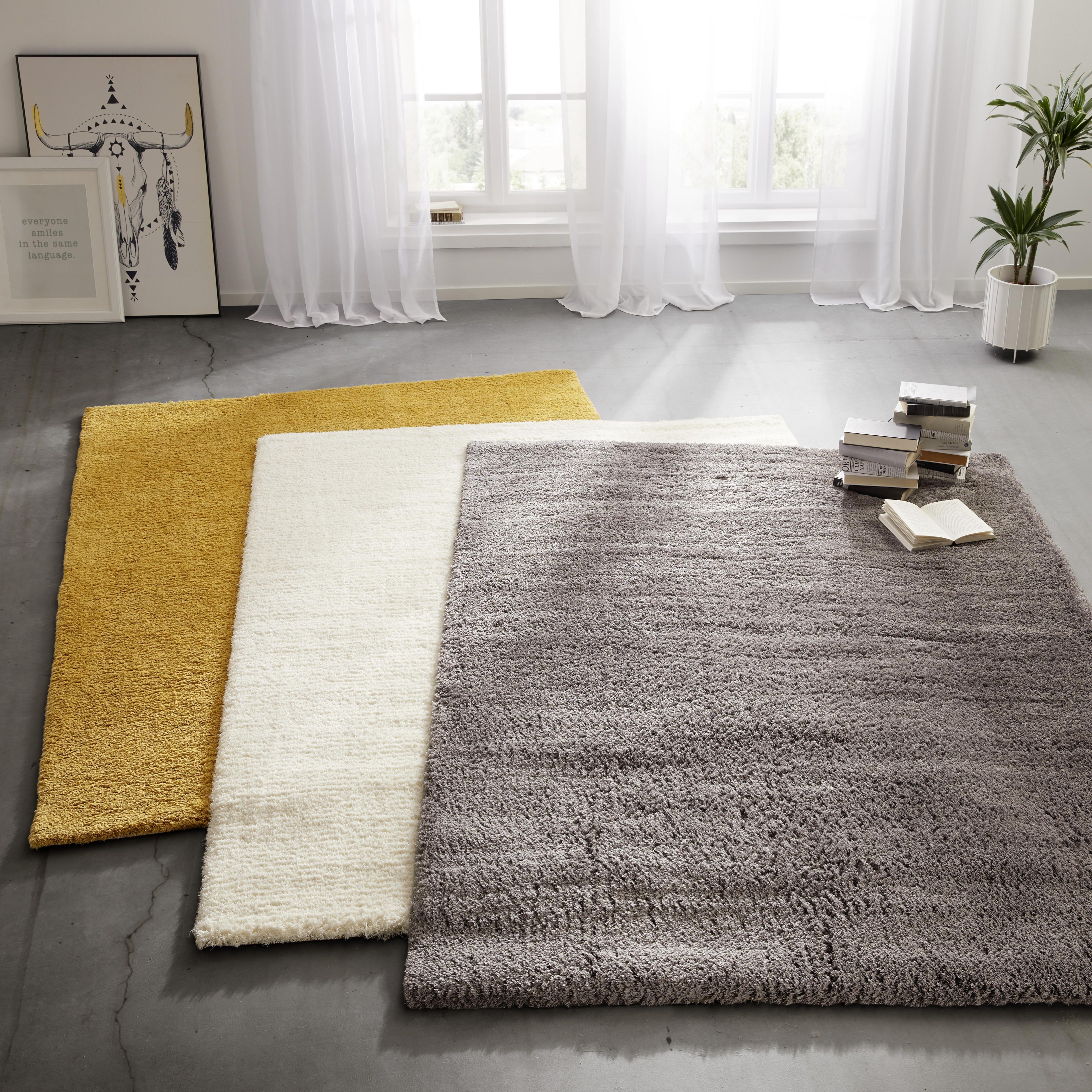 Covor pufos Ștefan 2 - gri închis, Modern, textil (120/170cm) - Mömax
