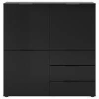Highboard in Schwarz - Schwarz, MODERN, Kunststoff (100/101/32cm) - Mömax
