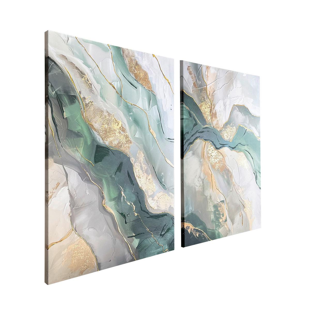 Bilderset CA Multicolor - Multicolor, Basics, Holz/Textil (50/70cm)