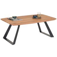 STOLIK KAWOWY BURGSINN - kolor akacjowy/czarny, Natur, metal/drewno (115/70/45cm) - Livetastic