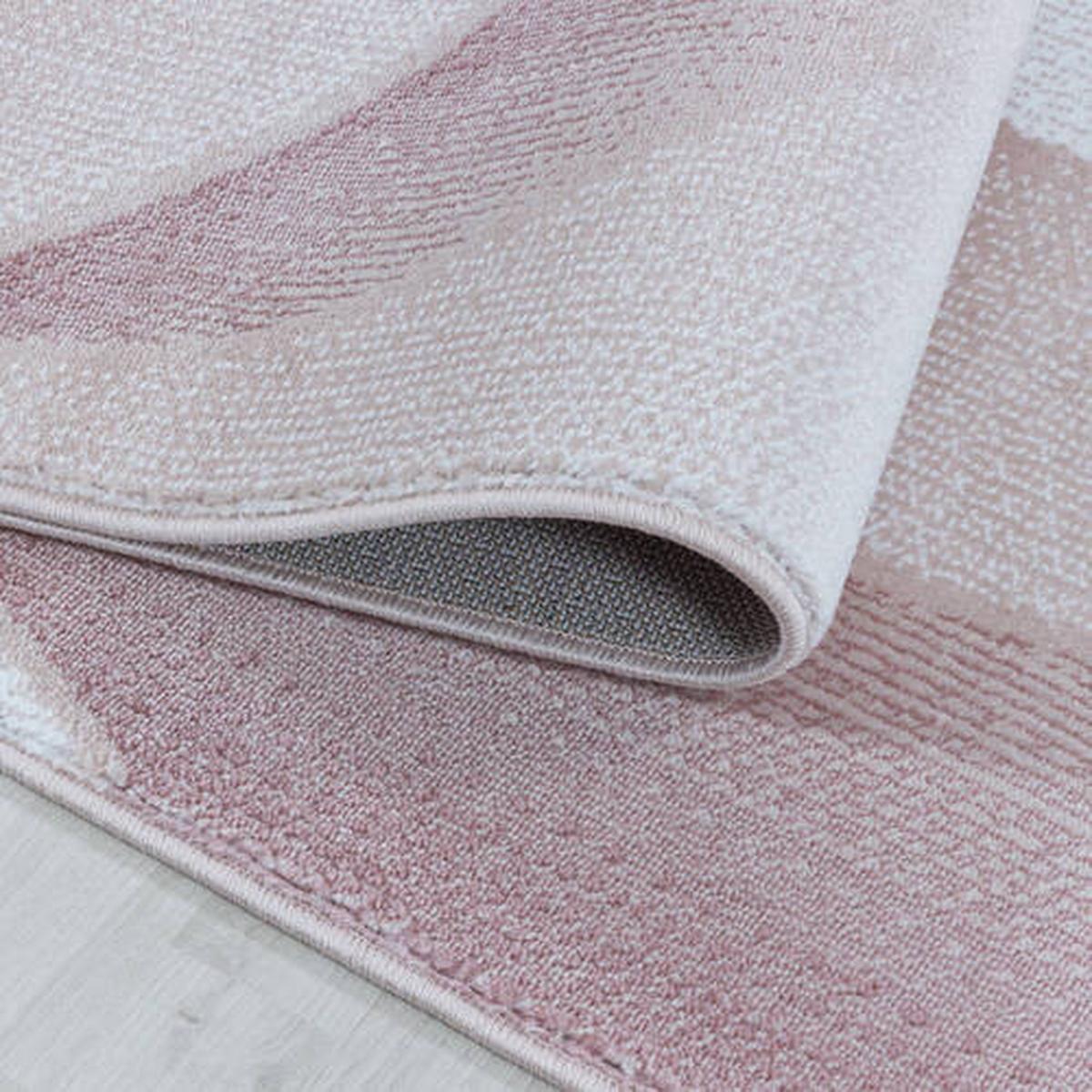 Webteppich Costa Pink ca. 80x150cm - Pink, Design, Textil (80/150cm)