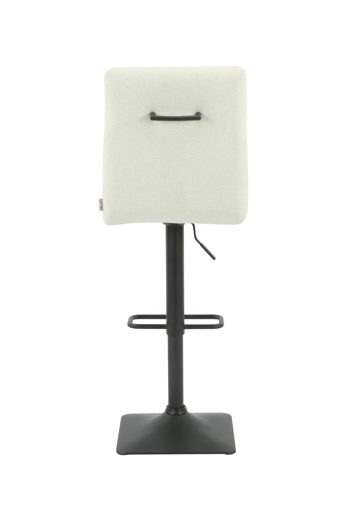 BARHOCKER SORICO H - Beige/Schwarz, MODERN, Textil/Metall (46/103-123,5/56cm) - MID.YOU