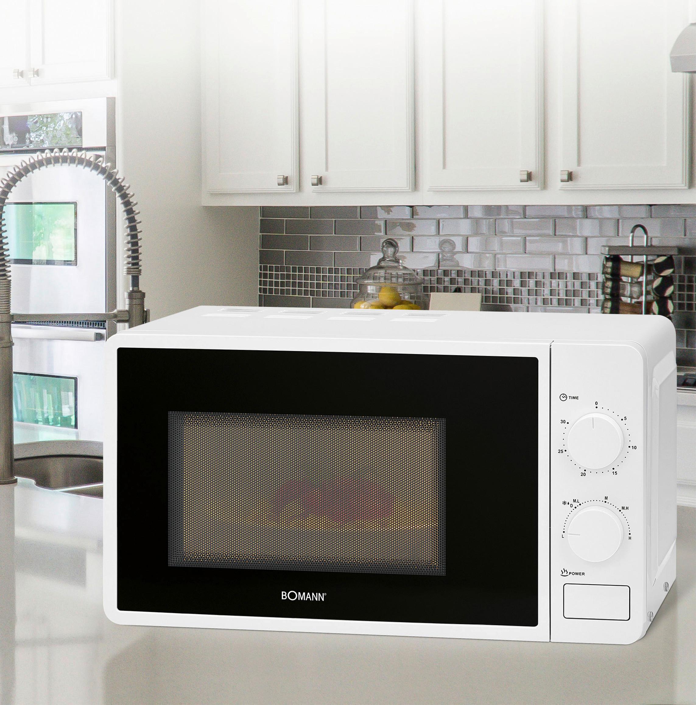 KUCHENKA MIKROFALOWA MW 6014 CB WEIß 20L 700W - biały, Basics (47,5/29/38cm) - Bomann