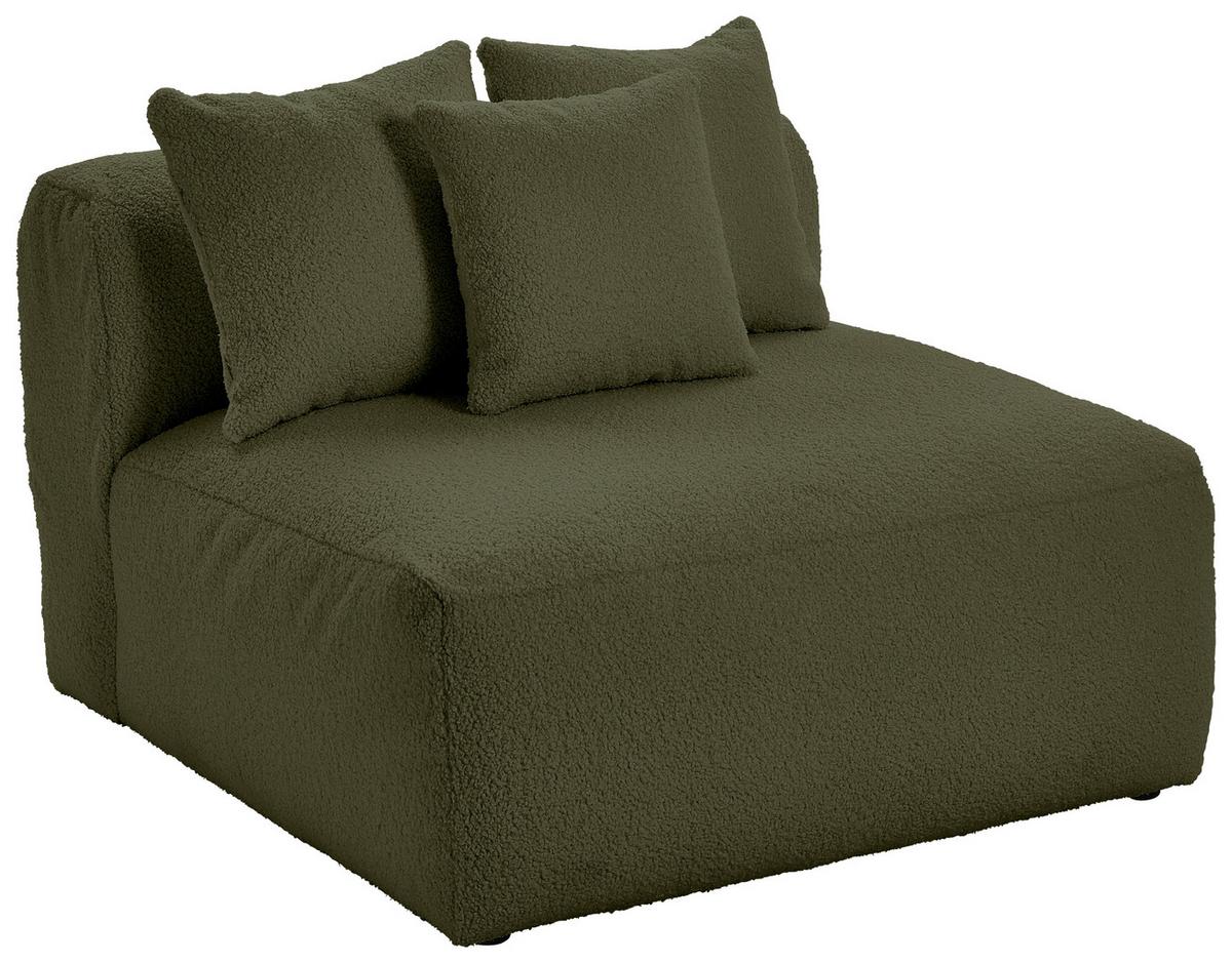 Modul Sofaelement Bloom Olivgrün - Olivgrün, Trend, Textil (100/70/122cm) - Livetastic