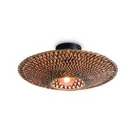 Stropna Svetilka Bali - svetlo rjava/črna, Natur, kovina/naravni materiali (47/26cm) - Good & Mojo