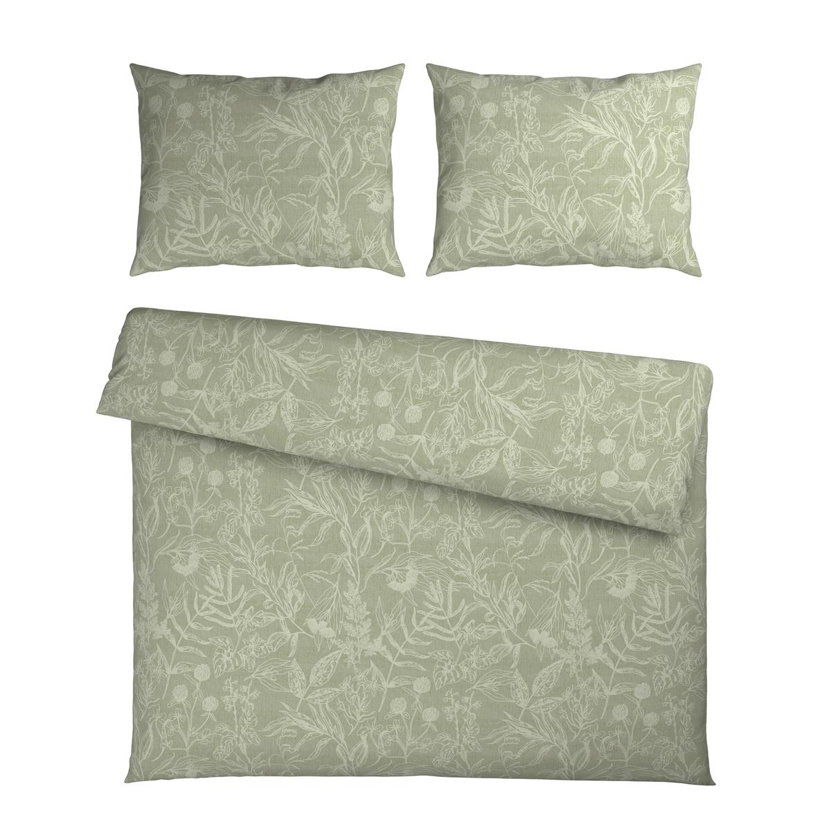 Lenjerie De Pat Tylpur Cca. 200x220/2x50x70 Cm - verde salvie, textil (200/220cm) - Mömax