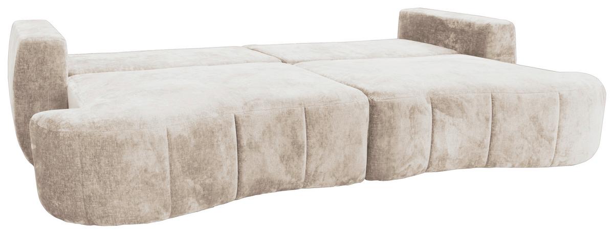 Mega Sofa Berg - bež/crna, Trend, tekstil/plastika (292/71-99/127cm) - Modern Living
