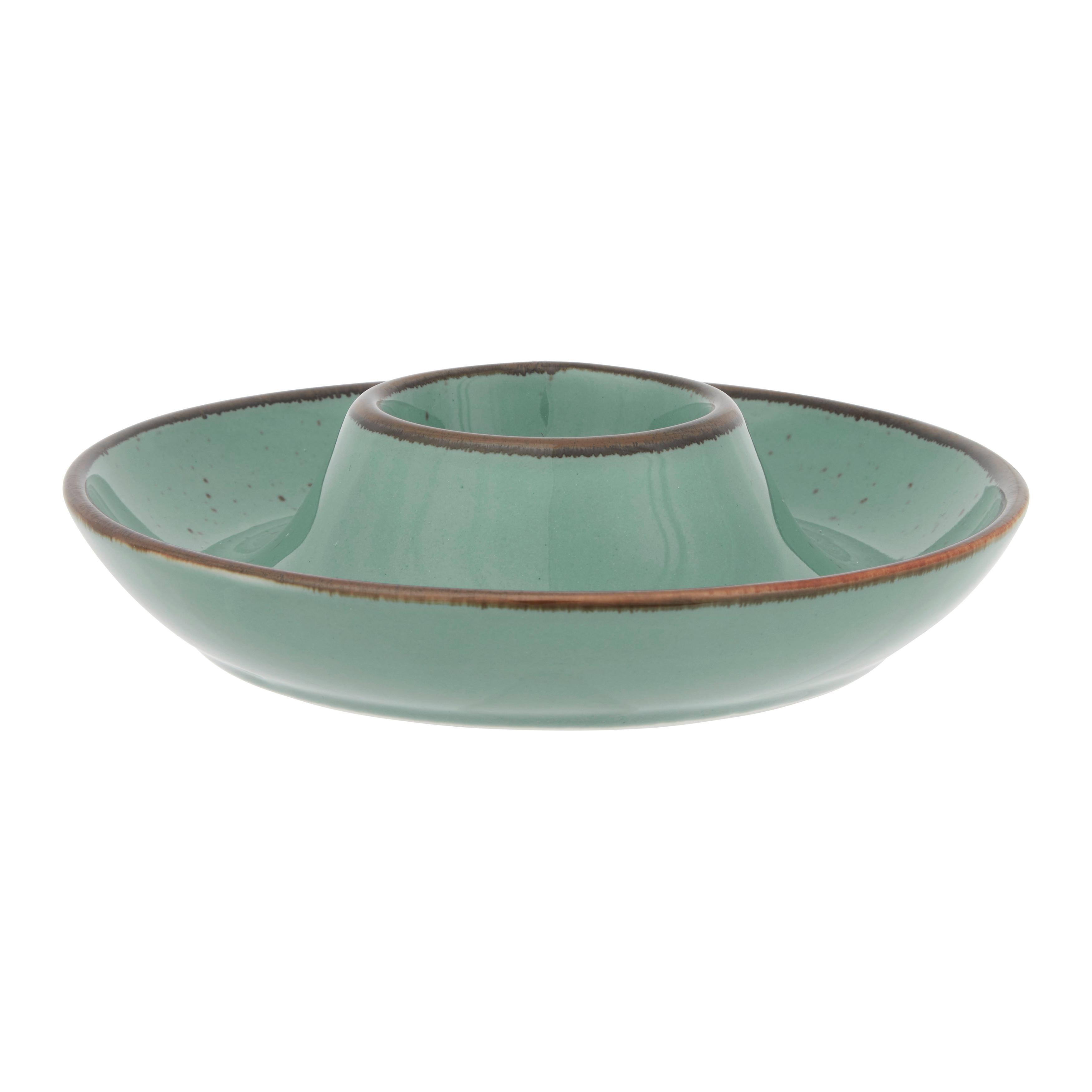 Eierbecher Capri Grün - Grün, MODERN, Keramik (14cm) - Mömax