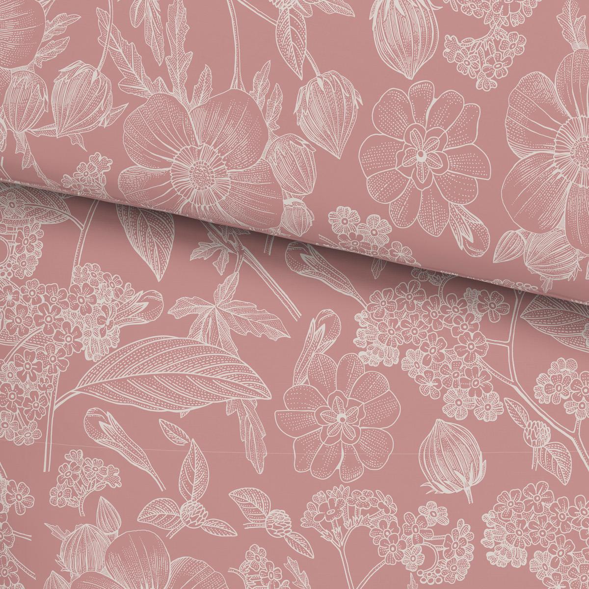 BETTWÄSCHESET LINETTE - Rosa, Romantik / Landhaus, Textil (160/210cm) - Modern Living