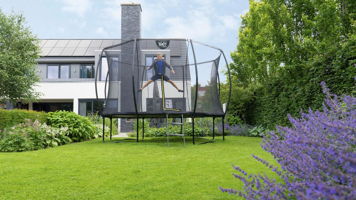 Trampolin Exit Silhouette, Ø 305cm - črna, Konvencionalno, kovina (305/182cm) - EXIT Toys