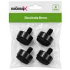 MÖBELTASSAR GERT - 4ER SET - svart, Basics (1.9/2.2/1.9cm) - Mömax