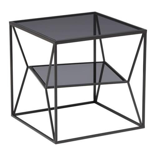 Klub Stočić Angel - siva/crna, Moderno, staklo/metal (45/45/45cm) - Premium Living