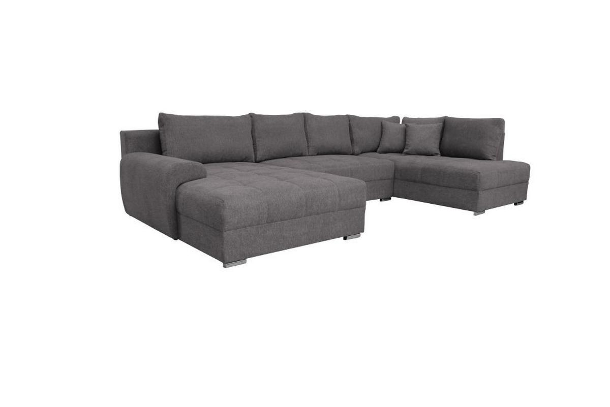 Kutna Garnitura Senso - boje kroma/antracit, Moderno, tekstil/drvo (183/346/197cm) - Modern Living