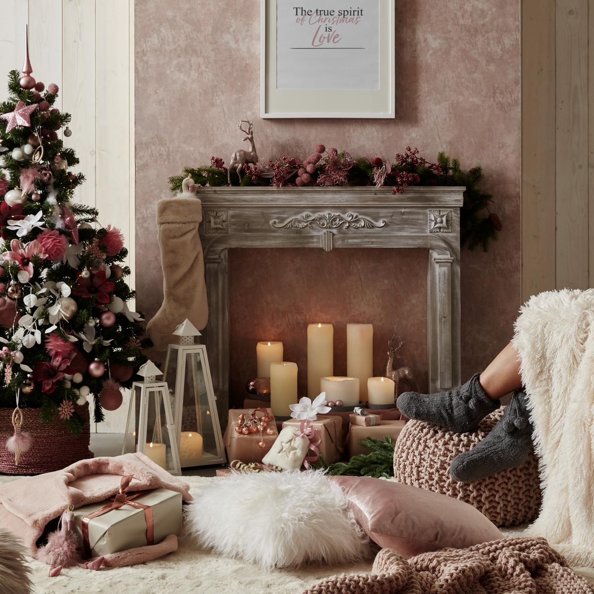 Weihnachtssack Liz in Anthrazit - Anthrazit, Fell (20/40cm) - Modern Living