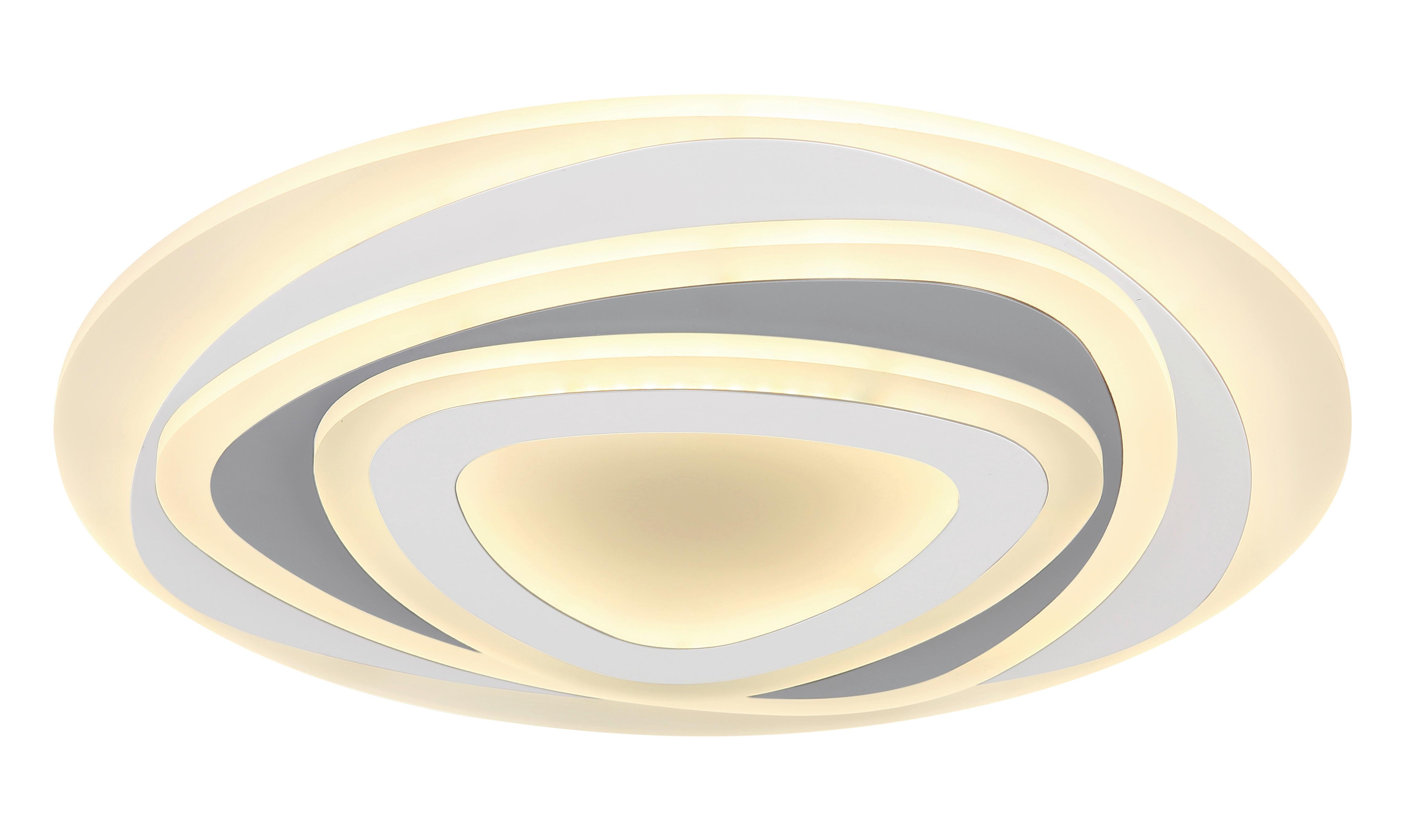 Stropna Led-svetilka Sabatino, S Sijalko - bela/antracit, Design, kovina/umetna masa (50/6cm) - Globo