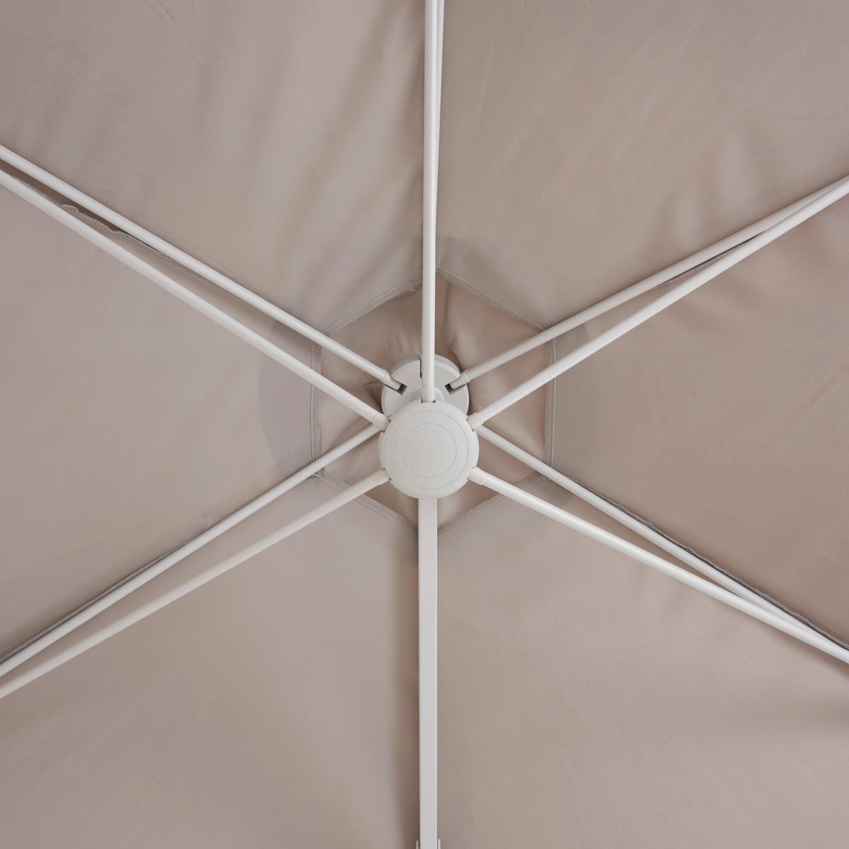 Ampelschirm Agostino in Grau - Grau, Modern, Textil/Metall (300/250/300cm) - Mömax