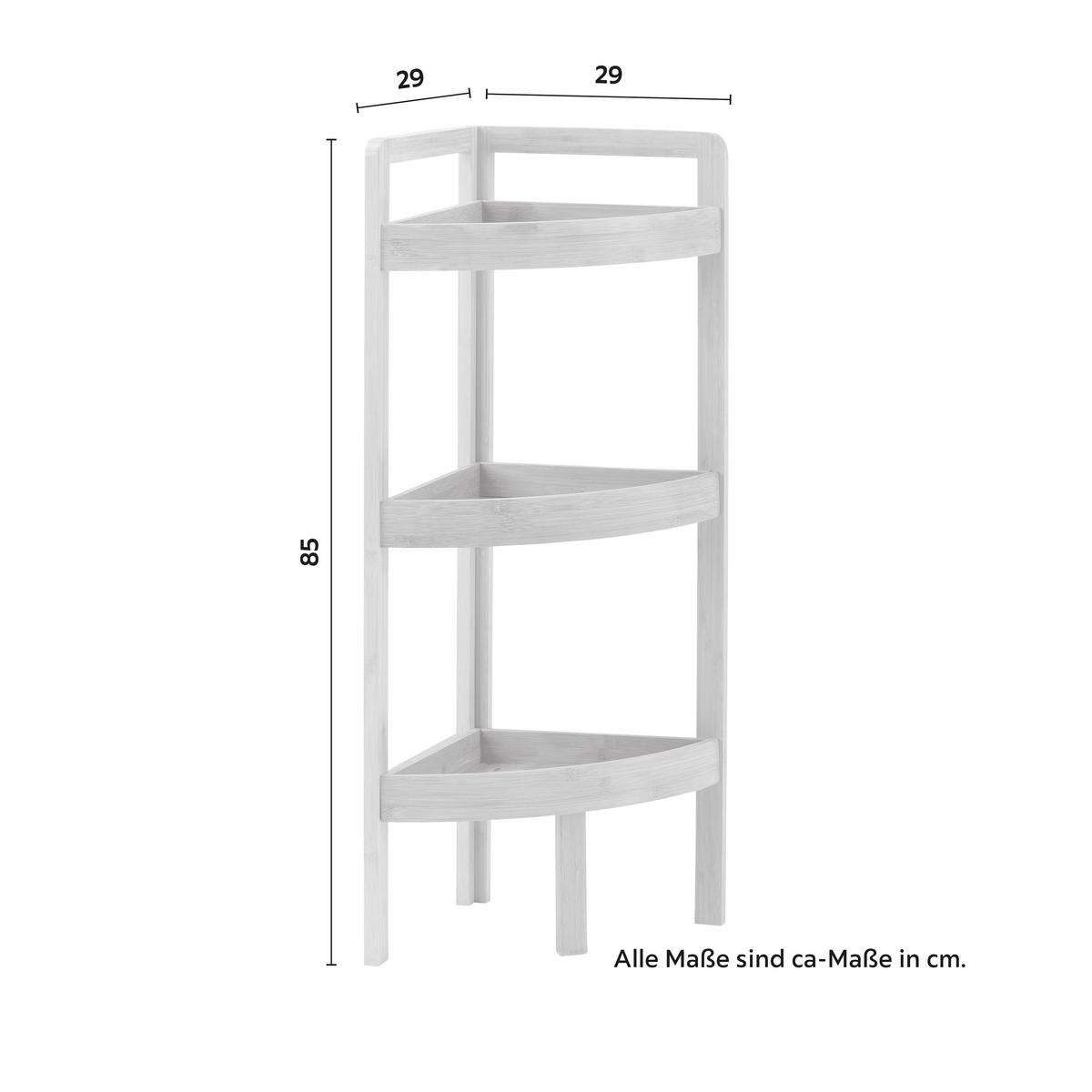 Regal Bonny Naturfarben Bambus - Naturfarben, MODERN, Naturmaterialien (29/85/29cm) - Bessagi Home