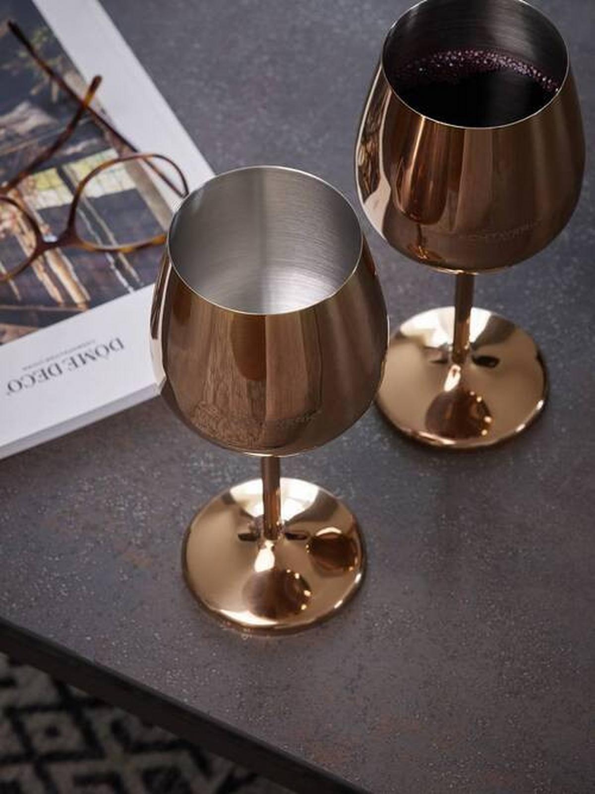 Set Kozarcev Wine, 6-Delni - barve bakra, Trend, kovina (21cm) - Echtwerk