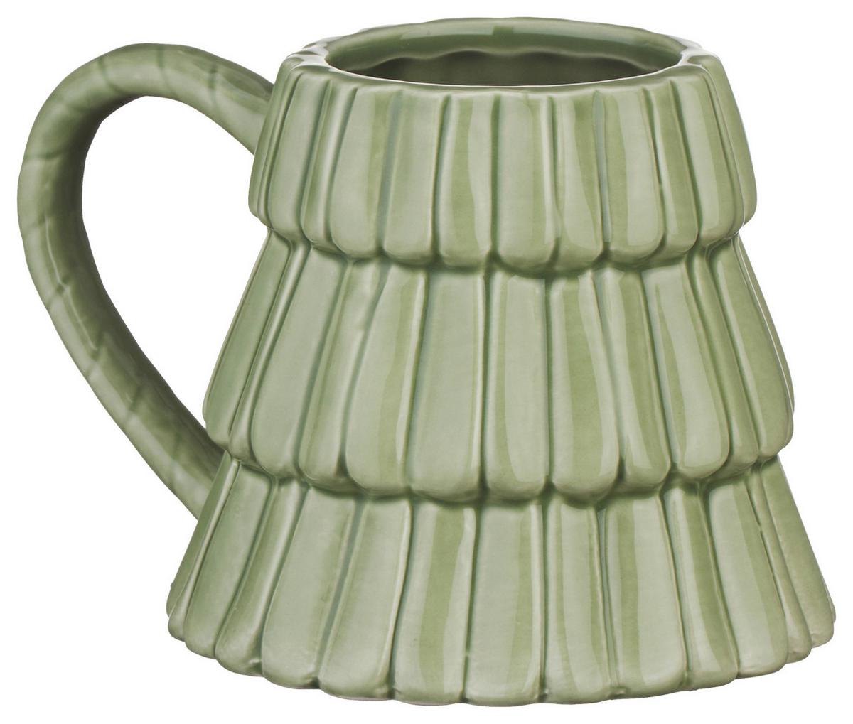 Tasse Linus Grün - Grün, Keramik (14,9/9,8/11,2cm) - Mömax