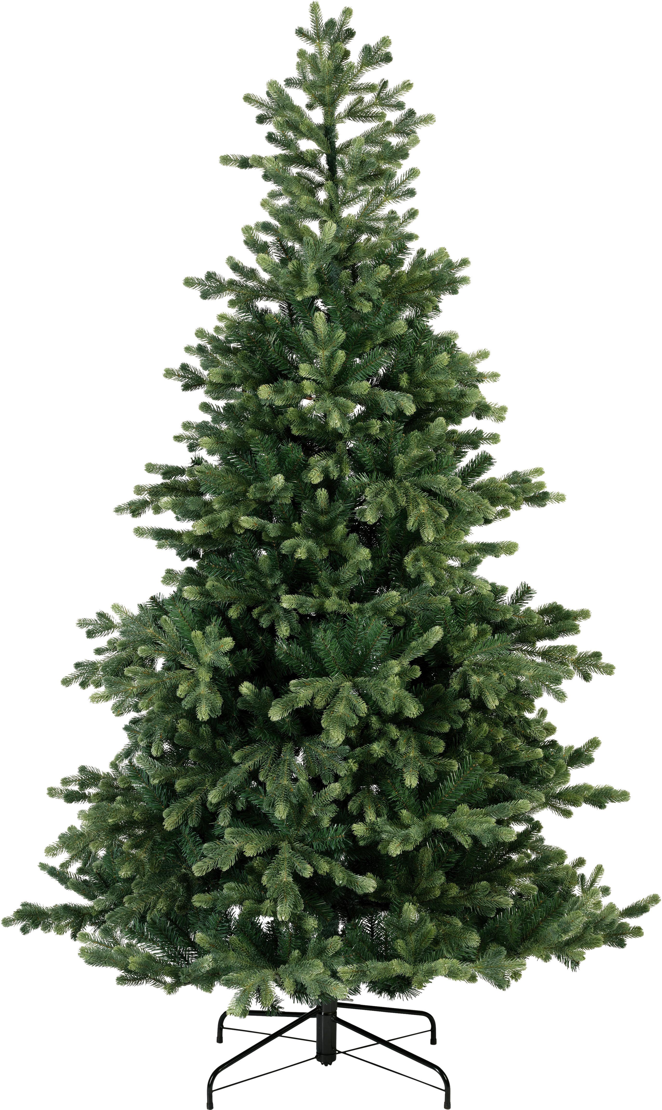 Műfenyő Geneva - zöld, Konventionell, műanyag/fém (126/210cm) - Mömax
