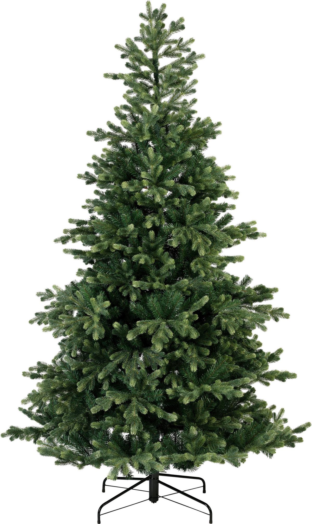 Műfenyő Geneva - zöld, Konventionell, műanyag/fém (126/210cm) - Mömax