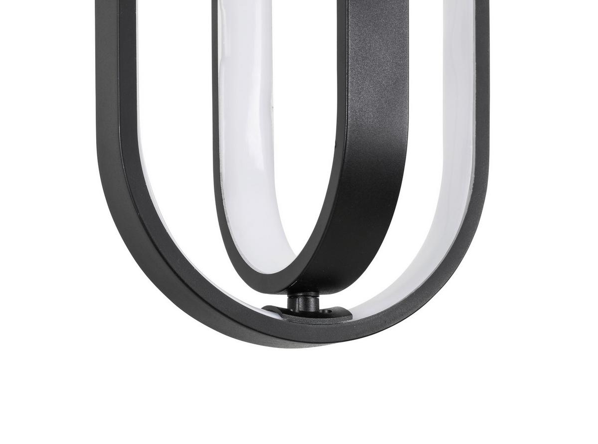 LAMPA WISZĄCA LED NIMA - czarny, Design, tworzywo sztuczne/metal (21/200cm) - Novel
