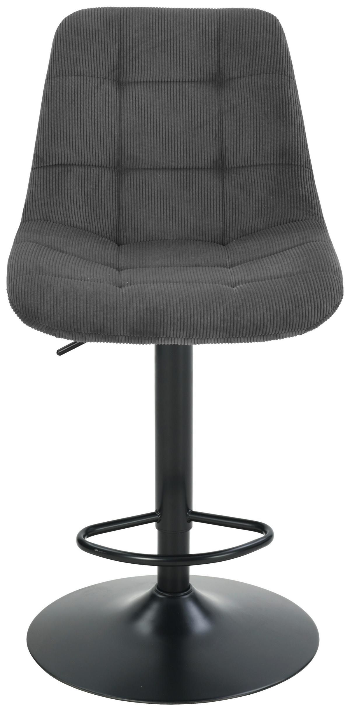 Taburet de bar NINO - negru/gri, Modern, lemn/metal (46/116/96/53cm) - Based