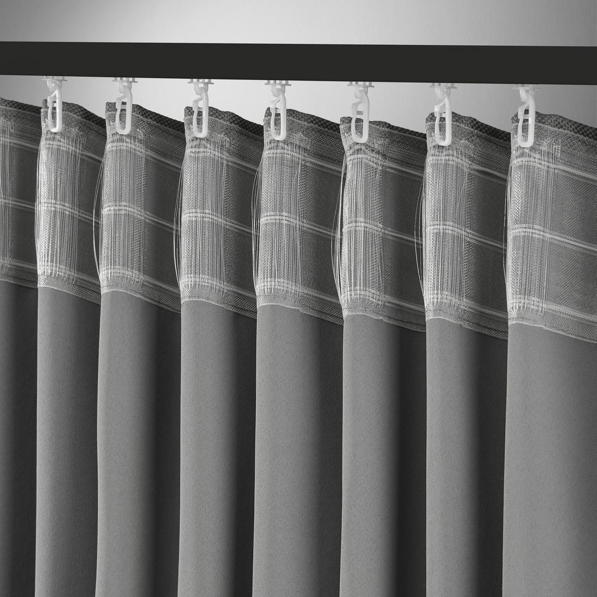 Verdunkelungsvorhang Roman in Anthrazit ca. 135x255cm - Anthrazit, MODERN, Textil (135/255cm) - Premium Living