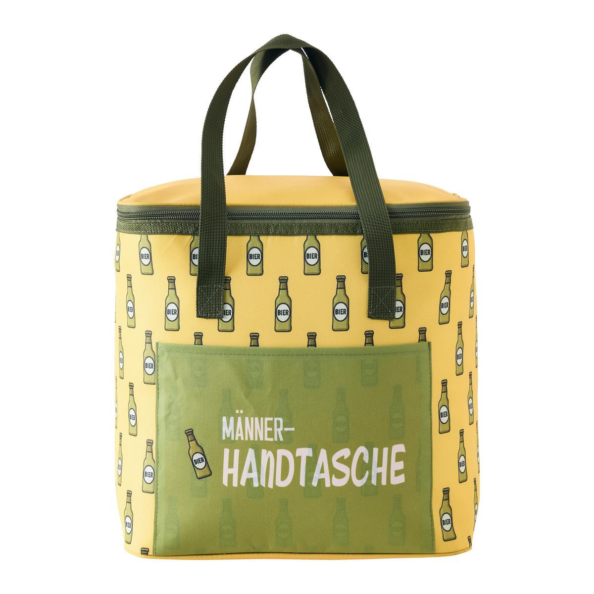 Kühltasche Betty Grün/Gelb/Weiß ca. 6l - Dunkelgrün/Hellgelb, KONVENTIONELL, Kunststoff (30,5/29/18cm) - Mömax