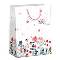 TOREBKA PREZENTOWA JANA - biały/ciemnozielony, Lifestyle, papier (18/23/10cm) - Modern Living