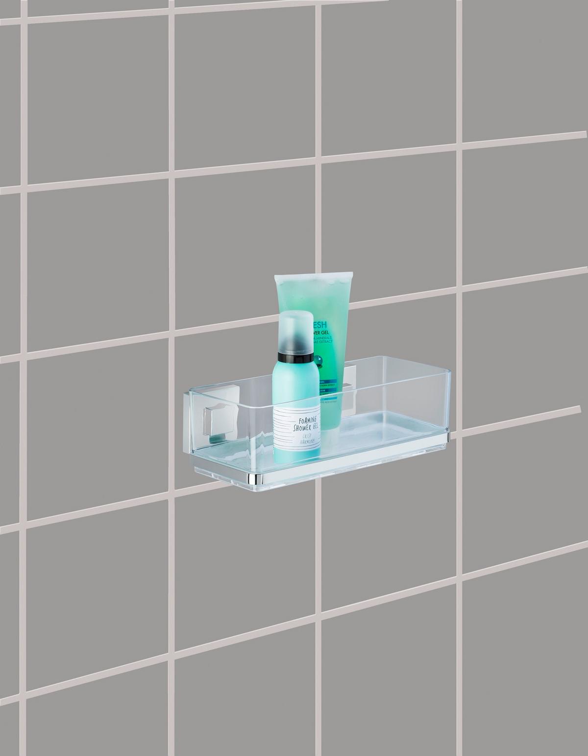Etajeră Quadro - Modern, plastic/metal (25,5/8,5/14cm) - Wenko