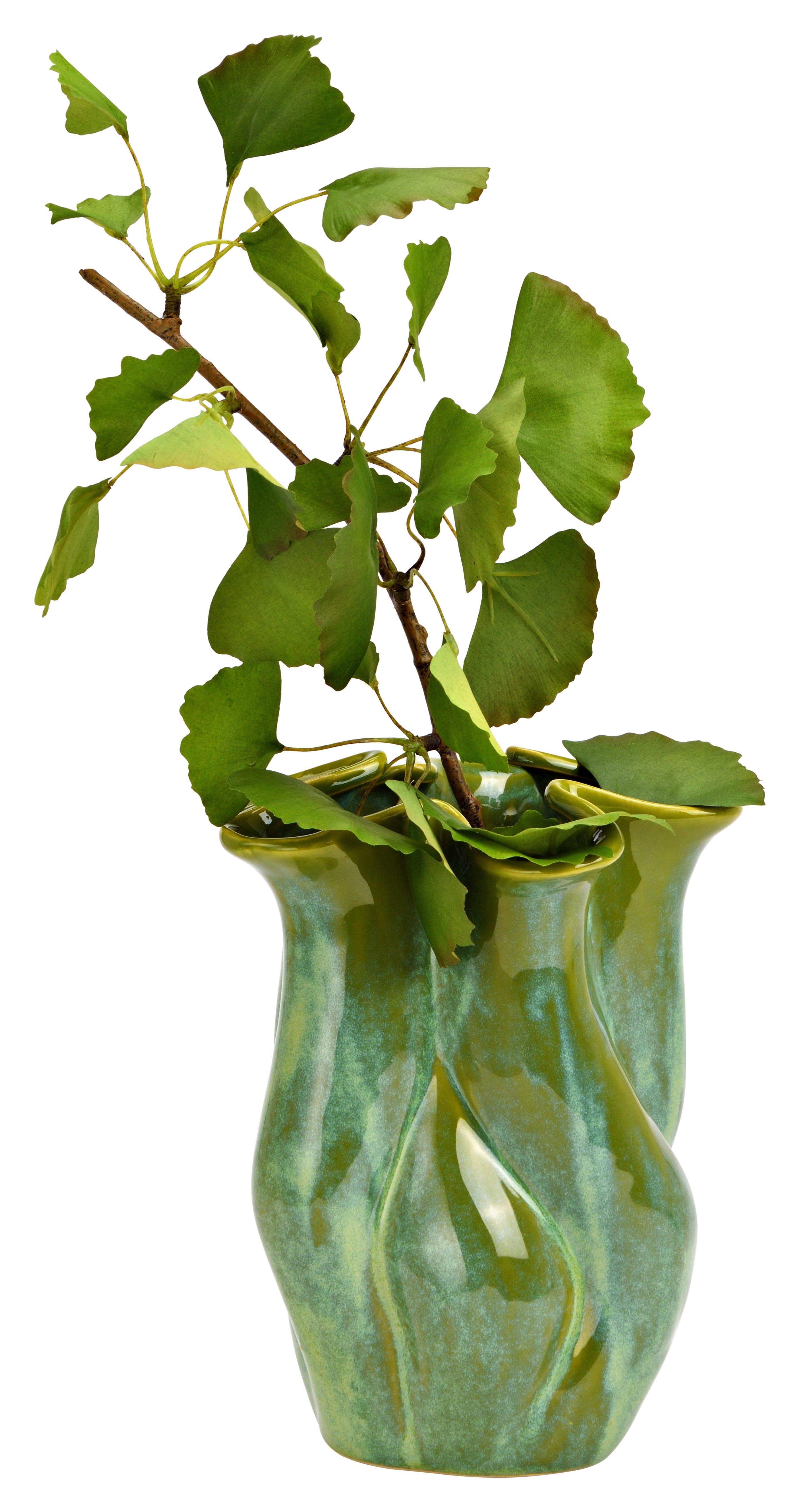 Vase aus Keramik Grün - Grün, Basics, Keramik (19,7/24,3/19,5cm)